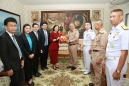 ผู้บัญชาการฐานทัพเรือสัตหีบ รับการเยี่ยมคำนับจากผู้แทนธนาคารกรุงไทย จำกัด (มหาชน)